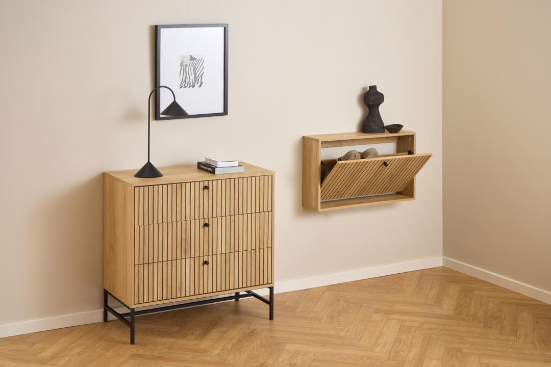 Schoenenkast Peeltum Naturel 71,6 cm - Afbeelding 11