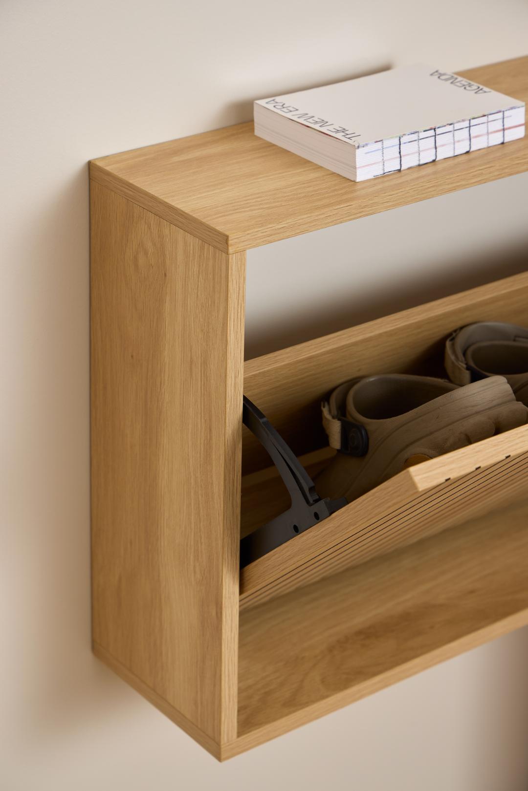 Schoenenkast Peeltum Naturel 71,6 cm - Afbeelding 12