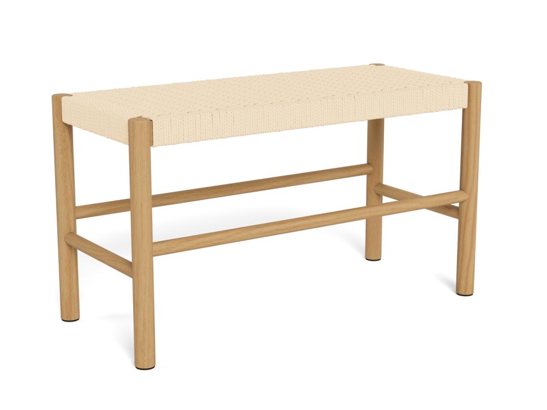 Bank Klovund Hout Wit - Afbeelding 2