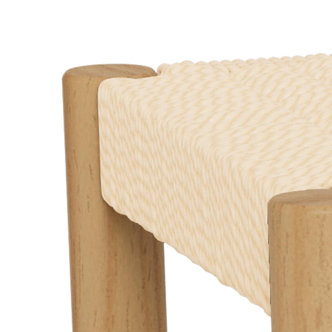 Bank Klovund Hout Wit - Afbeelding 5