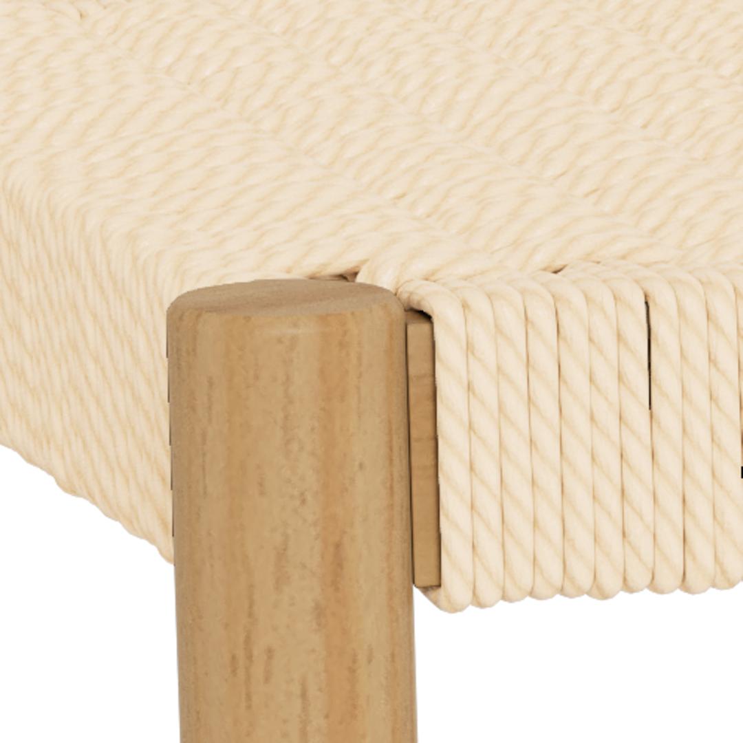 Bank Klovund Hout Wit - Afbeelding 6