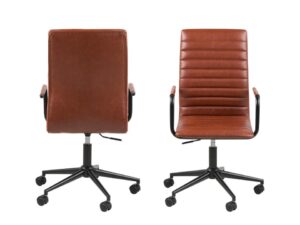 Bureaustoel Saaltella Kunstleer Bruin