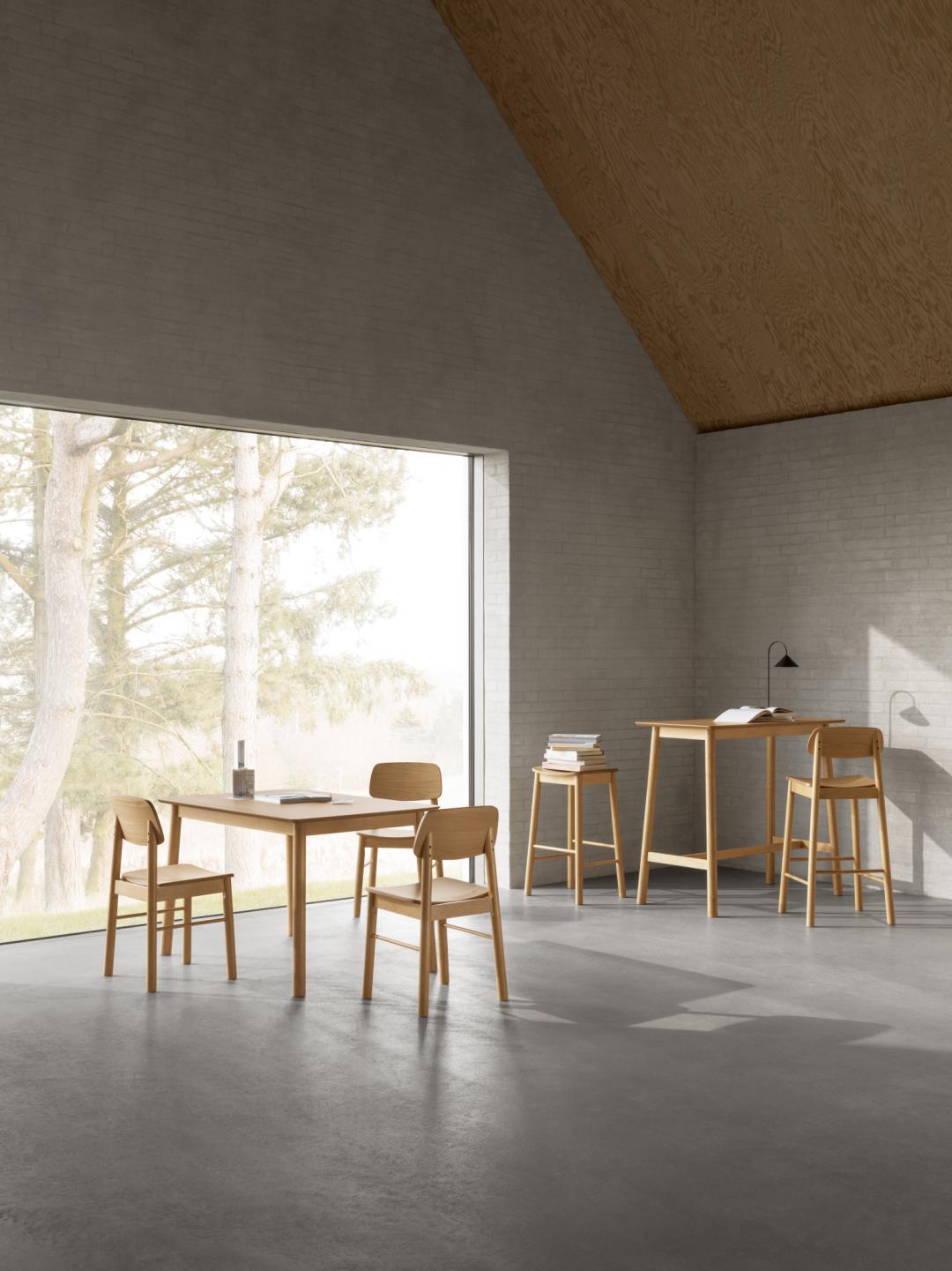 Barkruk Klordea Hout Naturel - Afbeelding 10