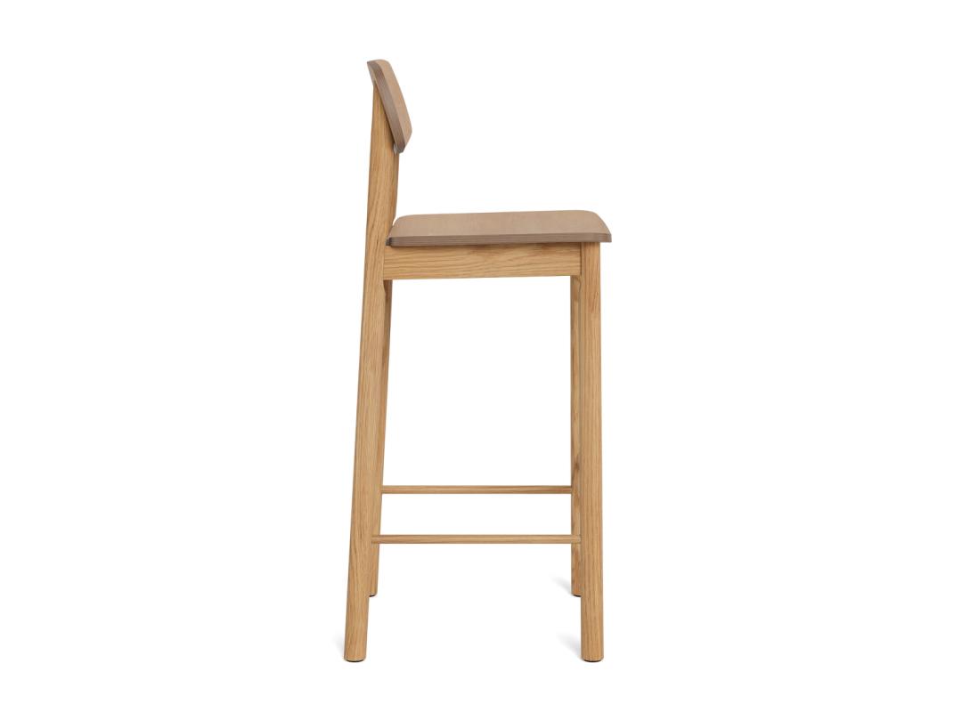 Barkruk Nellond Hout Naturel - Afbeelding 2