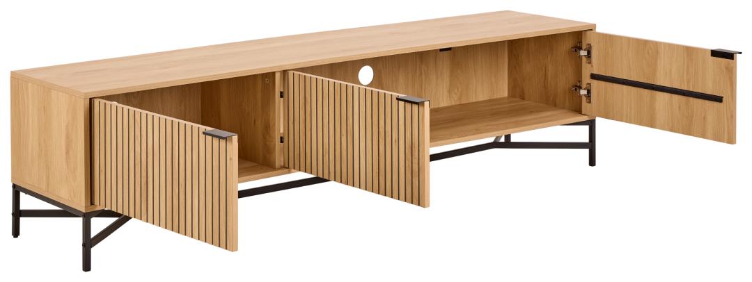 TV-meubel Ziesang Naturel 176,4 cm - Afbeelding 3