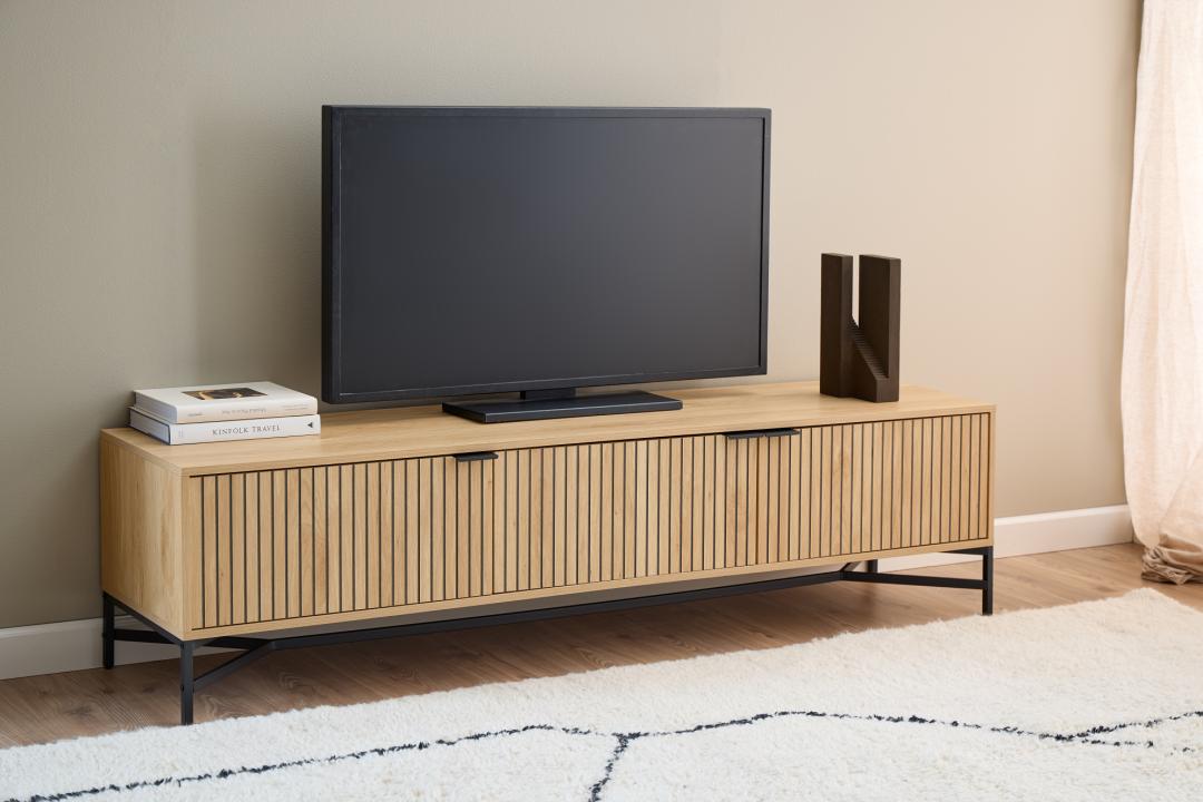 TV-meubel Ziesang Naturel 176,4 cm - Afbeelding 6