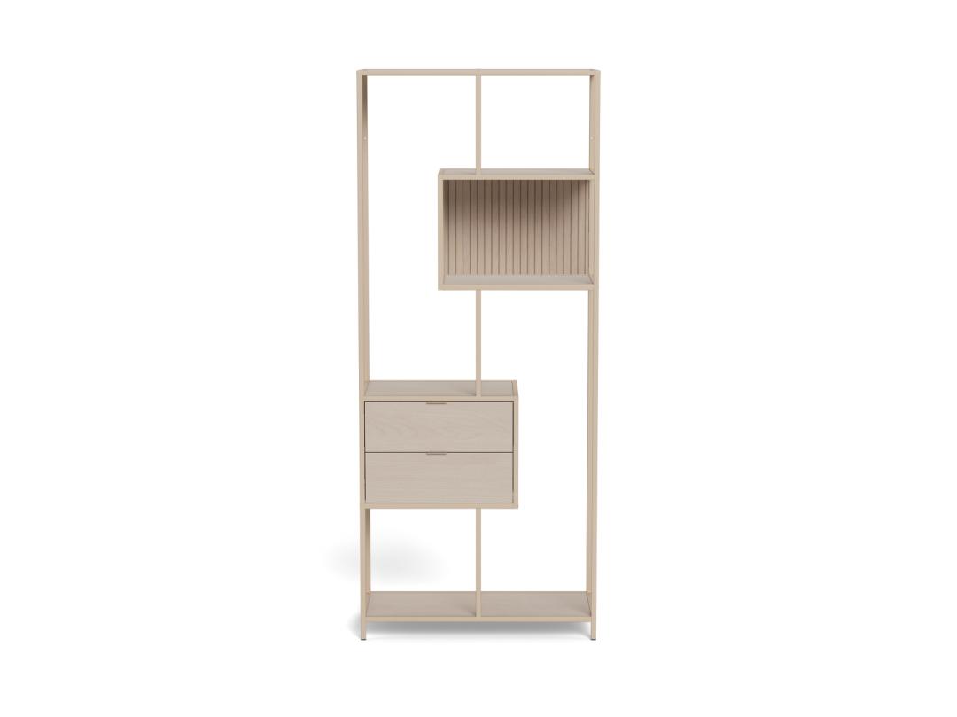 Boekenkast Beline Grijs 77 cm