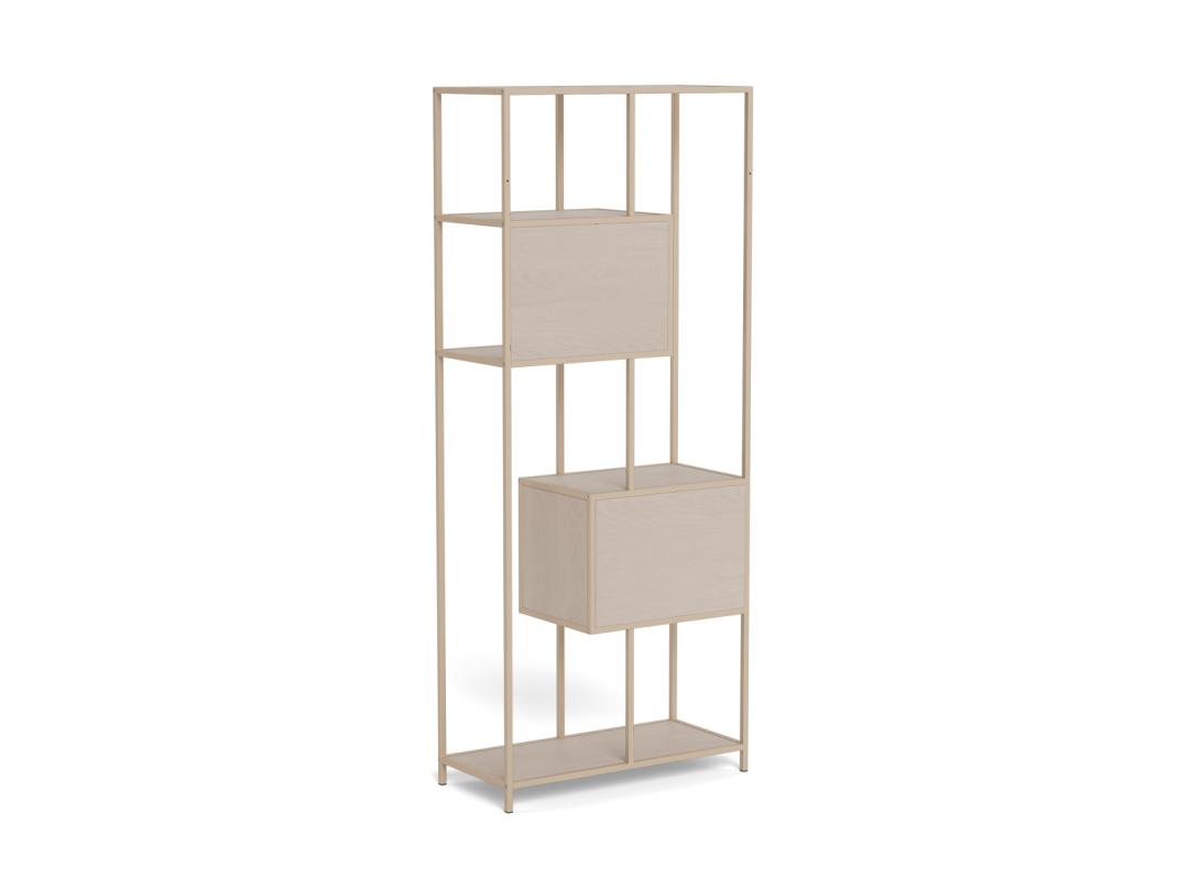 Boekenkast Beline Grijs 77 cm - Afbeelding 2