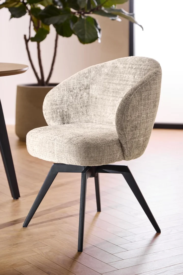 Eetkamerstoel Bavesta Beige - Afbeelding 9