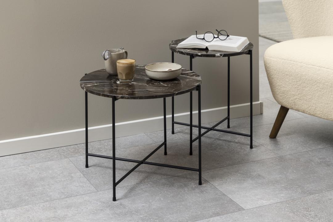 Bijzettafel Maaldund Marmer Ø52 cm - Afbeelding 7