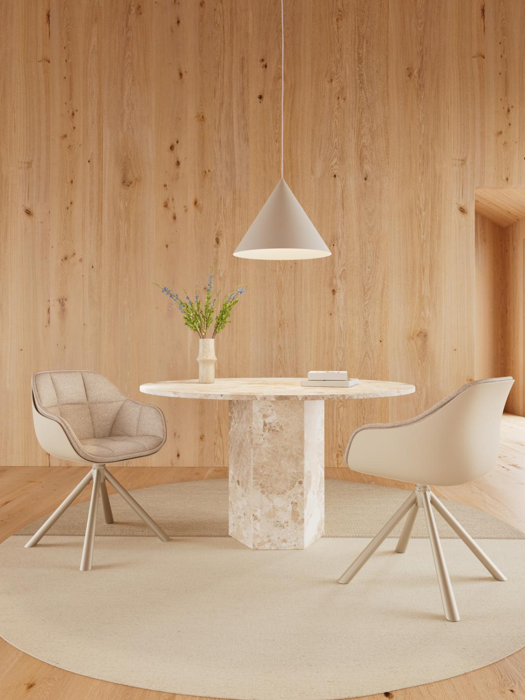 Eetkamerstoel Furrello Beige - Afbeelding 9