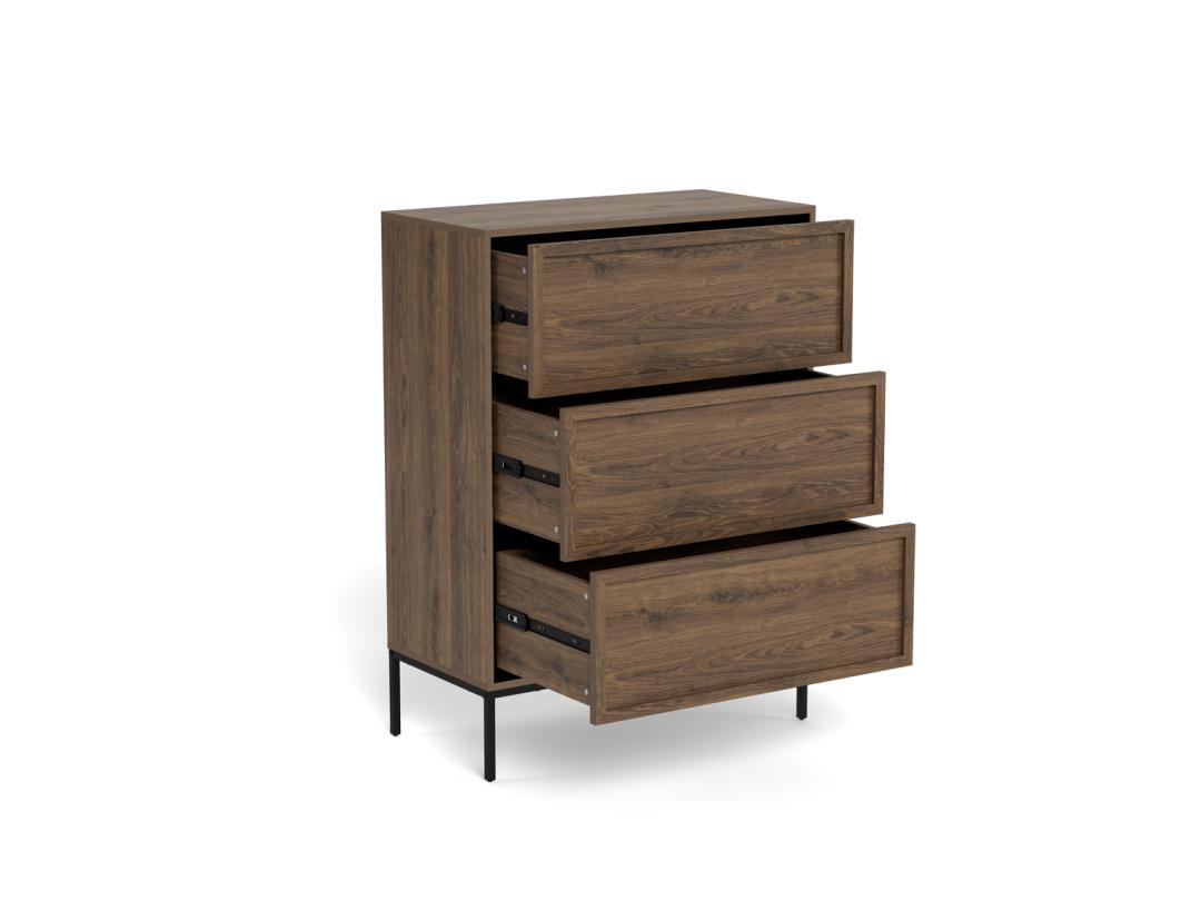 Ladekast Kleenora Grijs 80 cm - Afbeelding 8