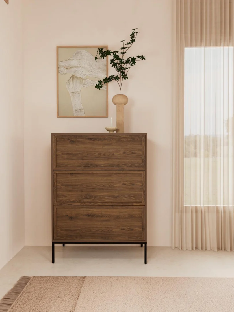 Ladekast Kleenora Grijs 80 cm - Afbeelding 10