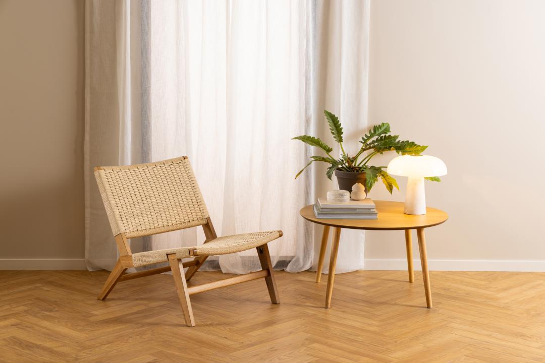 Fauteuil Sooly Hout Wit - Afbeelding 5