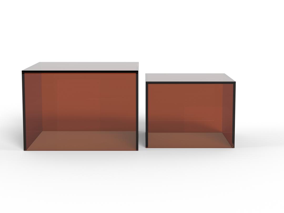 Salontafel Feirmea Glas 50 cm - Afbeelding 3