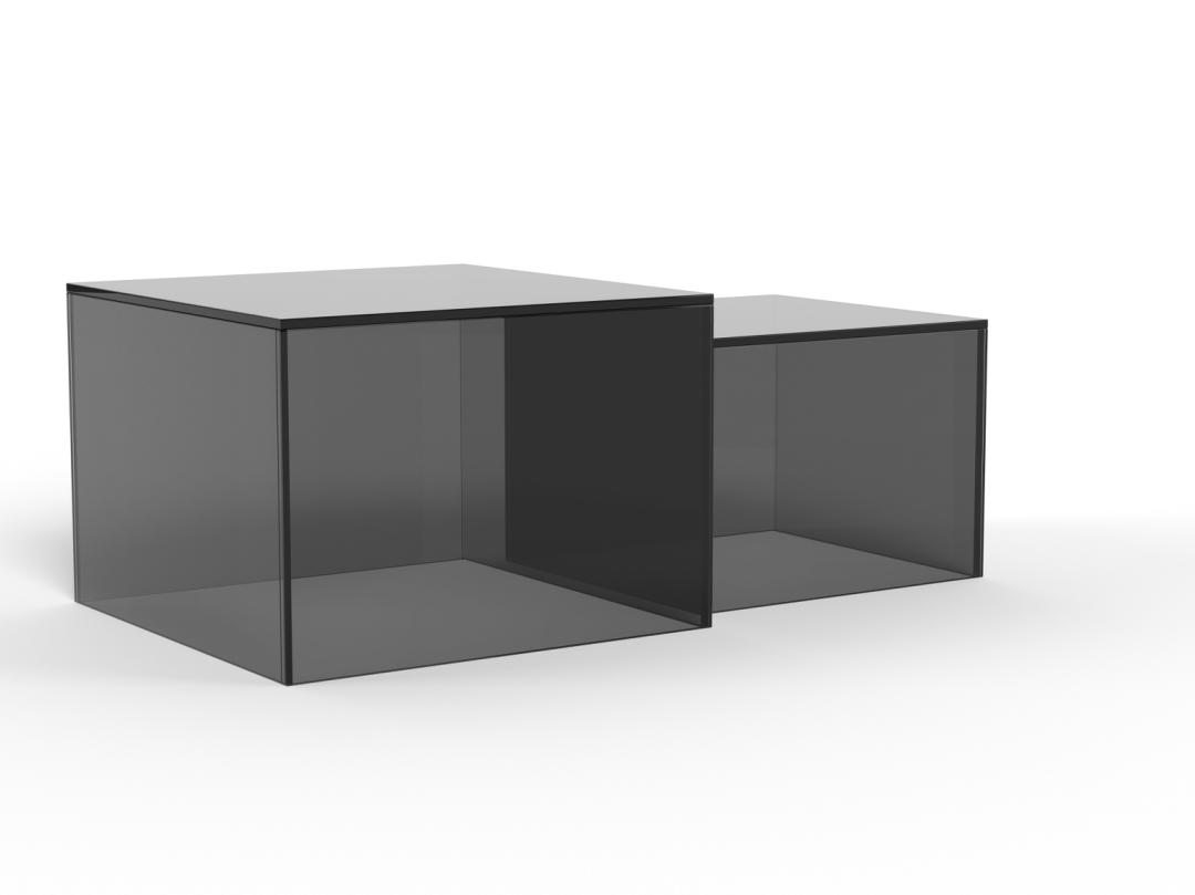 Salontafel Cinsero Glas 50 cm - Afbeelding 2