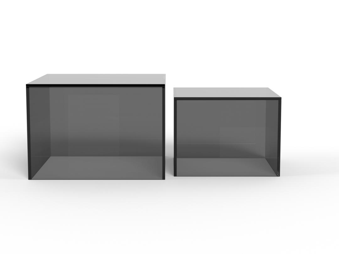 Salontafel Cinsero Glas 50 cm - Afbeelding 3