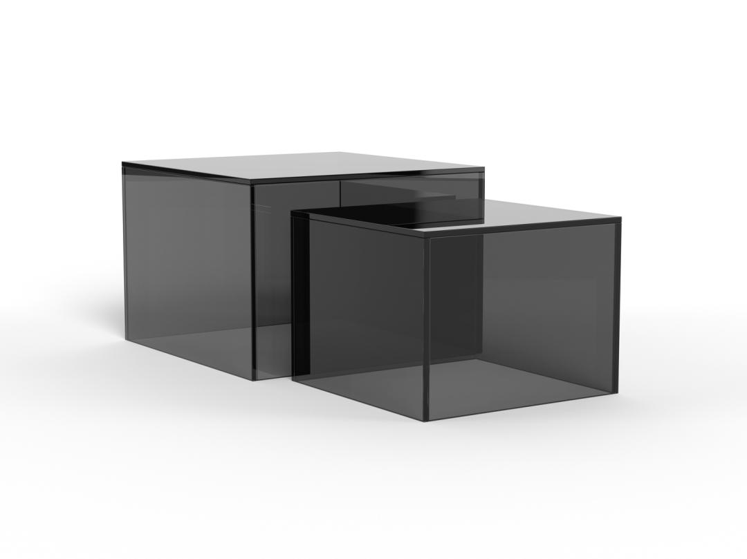 Salontafel Cinsero Glas 50 cm - Afbeelding 4