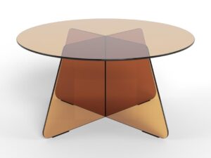 Salontafel Groonan Glas Ø80 cm