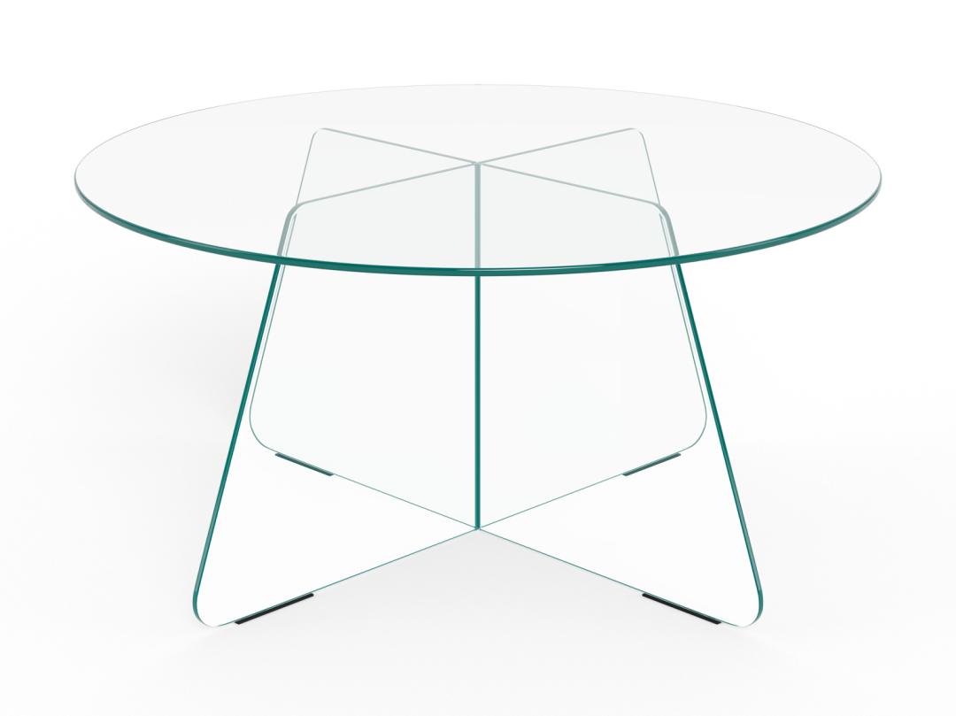 Salontafel Hulta Glas Ø80 cm