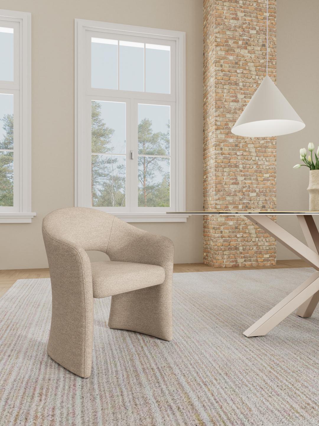 Eetkamerstoel Zeerman Beige - Afbeelding 8