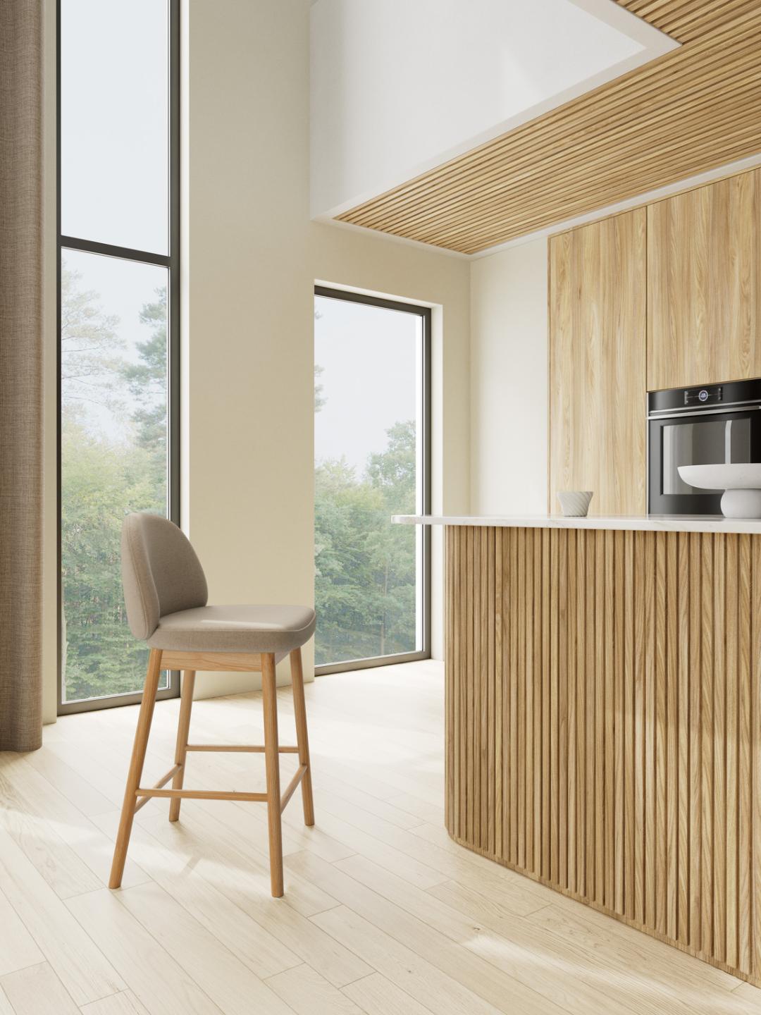 Barkruk Tonik Beige - Afbeelding 8