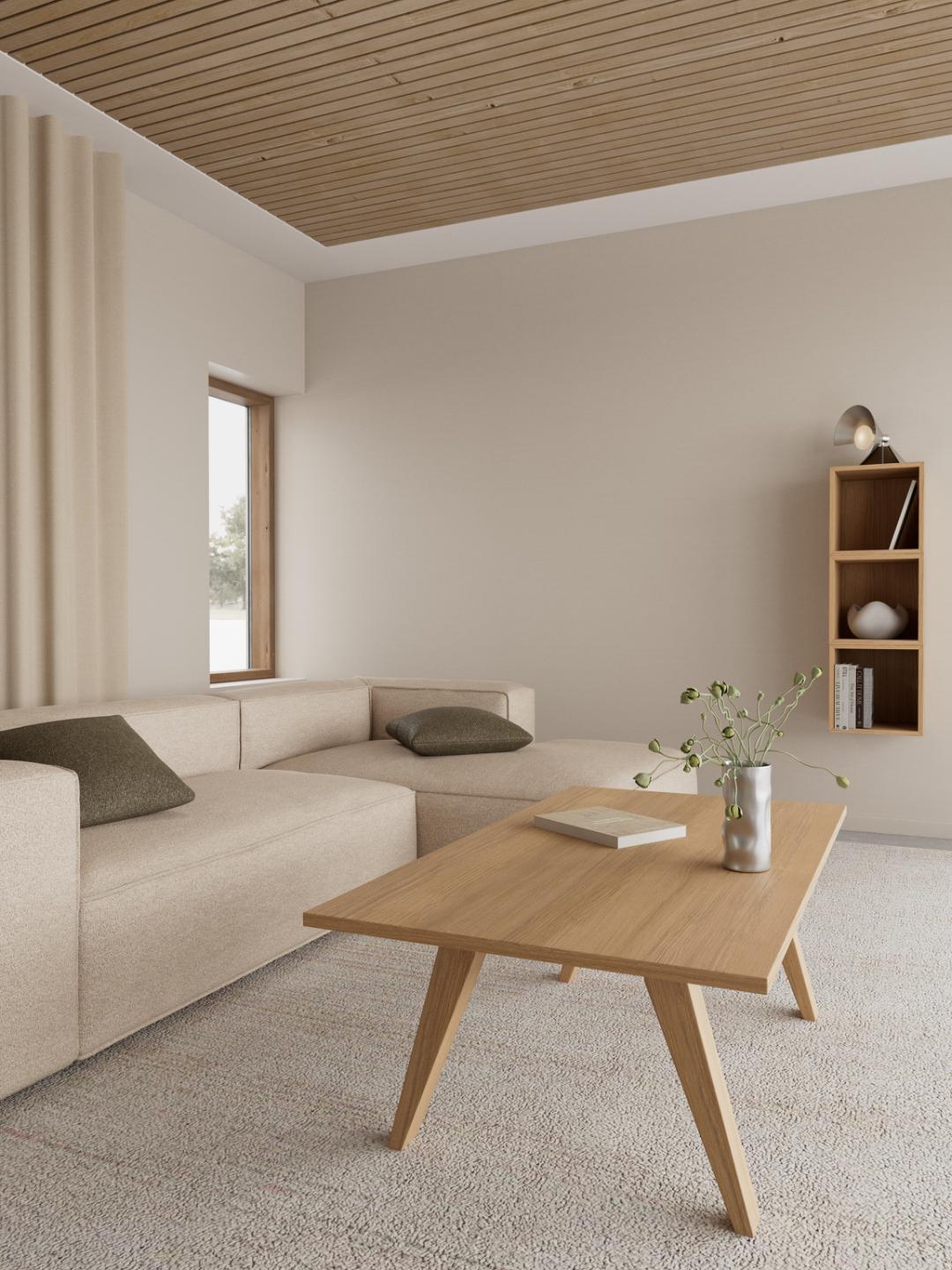 Salontafel Slaurdora Wit 130 cm - Afbeelding 9