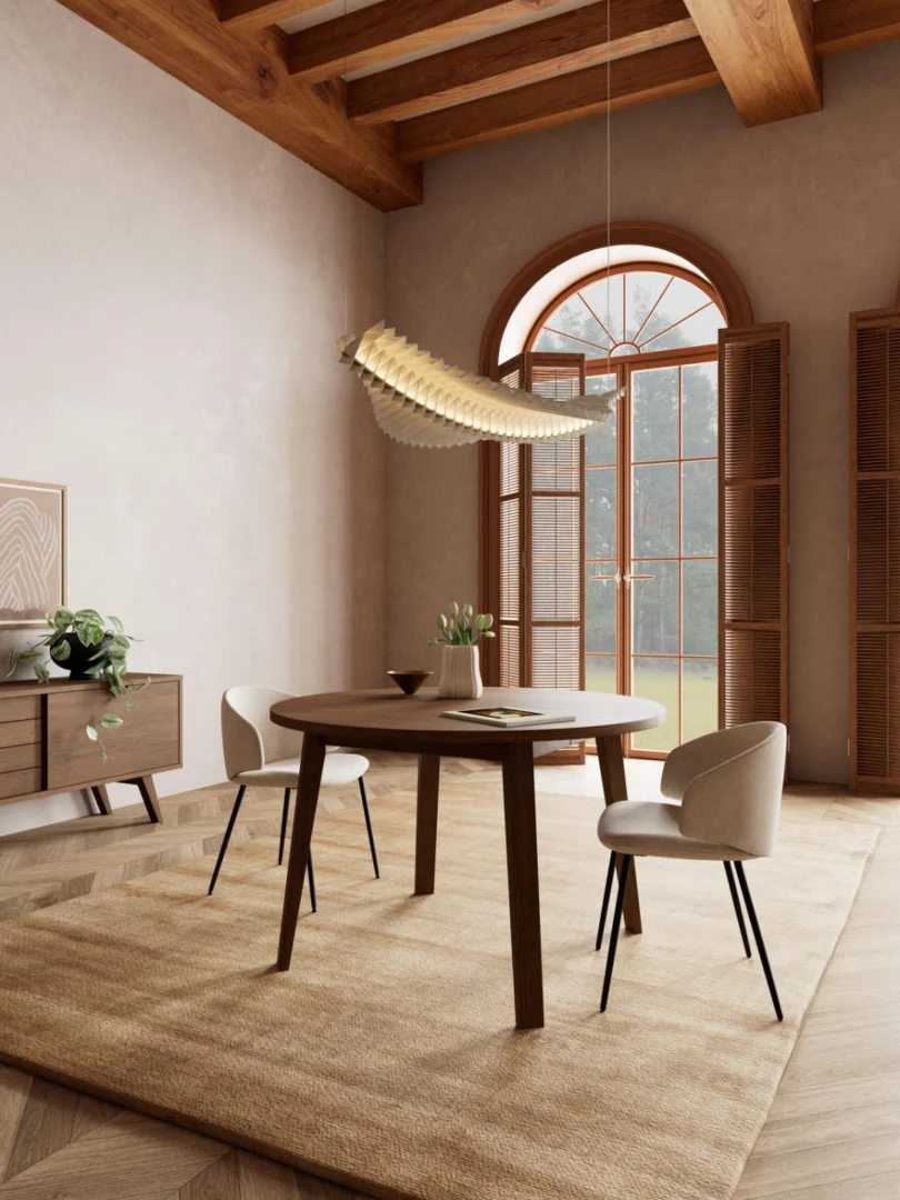 Eettafel Brunnella Ø120 Ø120 cm eikenhout - Afbeelding 10