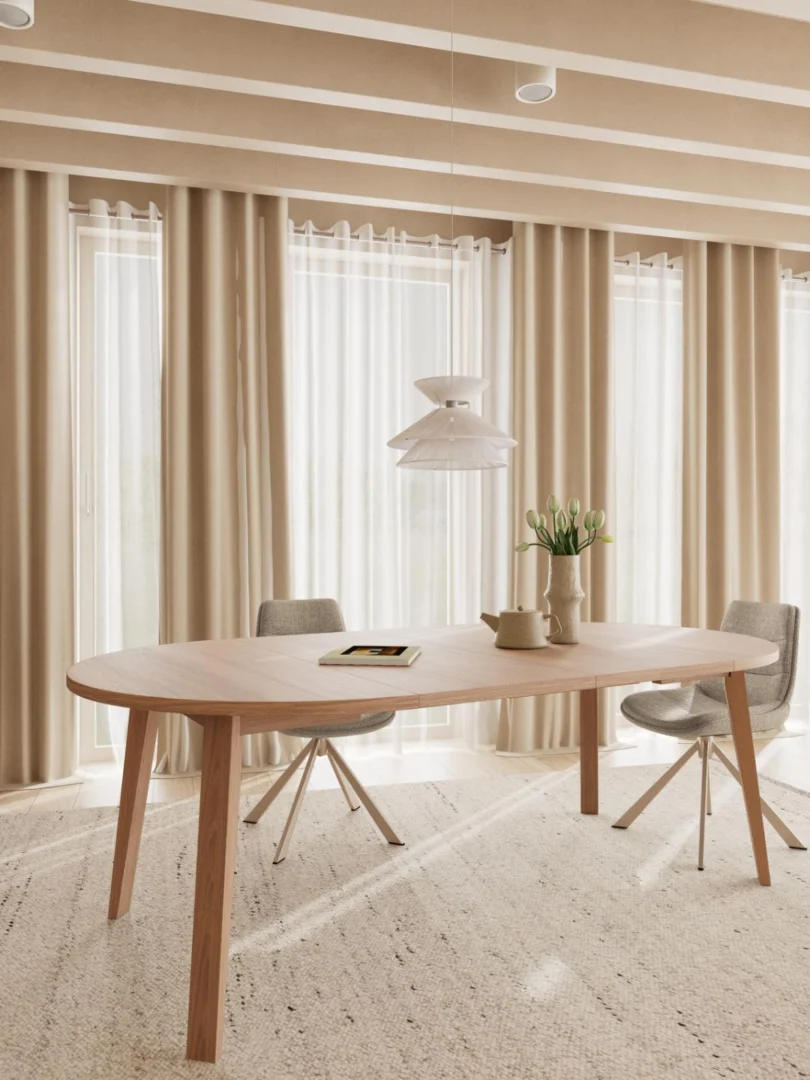 Eettafel Velli Wit Ø120 cm - Afbeelding 10