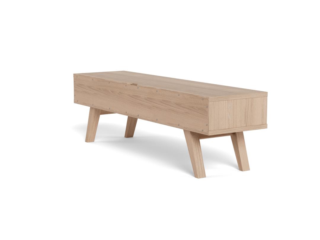 TV-meubel Vaurnino Wit 150 cm - Afbeelding 4