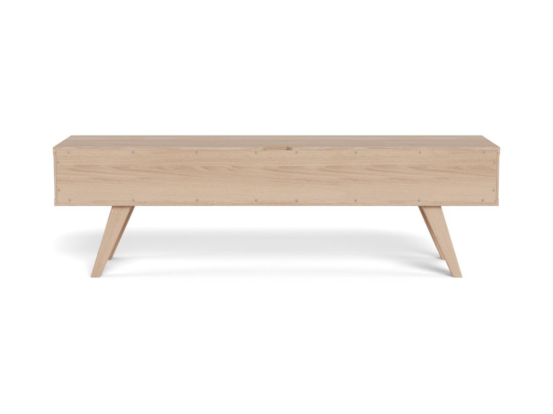TV-meubel Vaurnino Wit 150 cm - Afbeelding 5