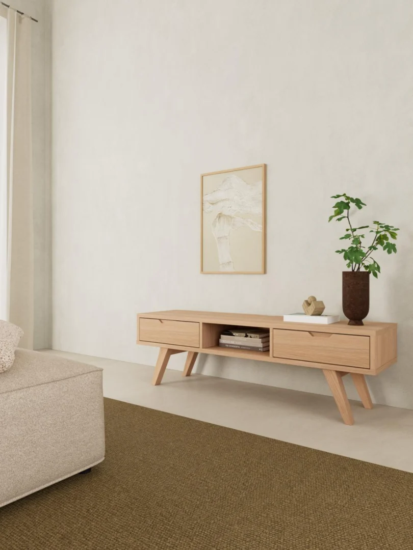 TV-meubel Vaurnino Wit 150 cm - Afbeelding 10