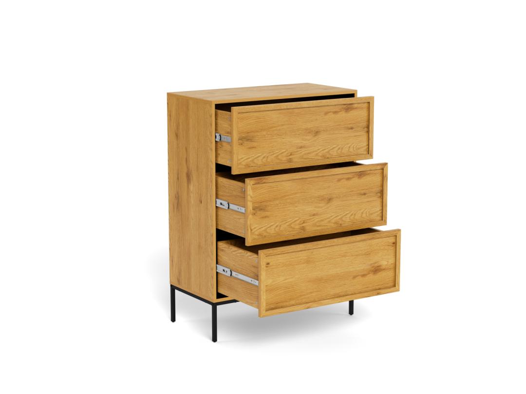 Ladekast Neeskia Naturel 80 cm - Afbeelding 8