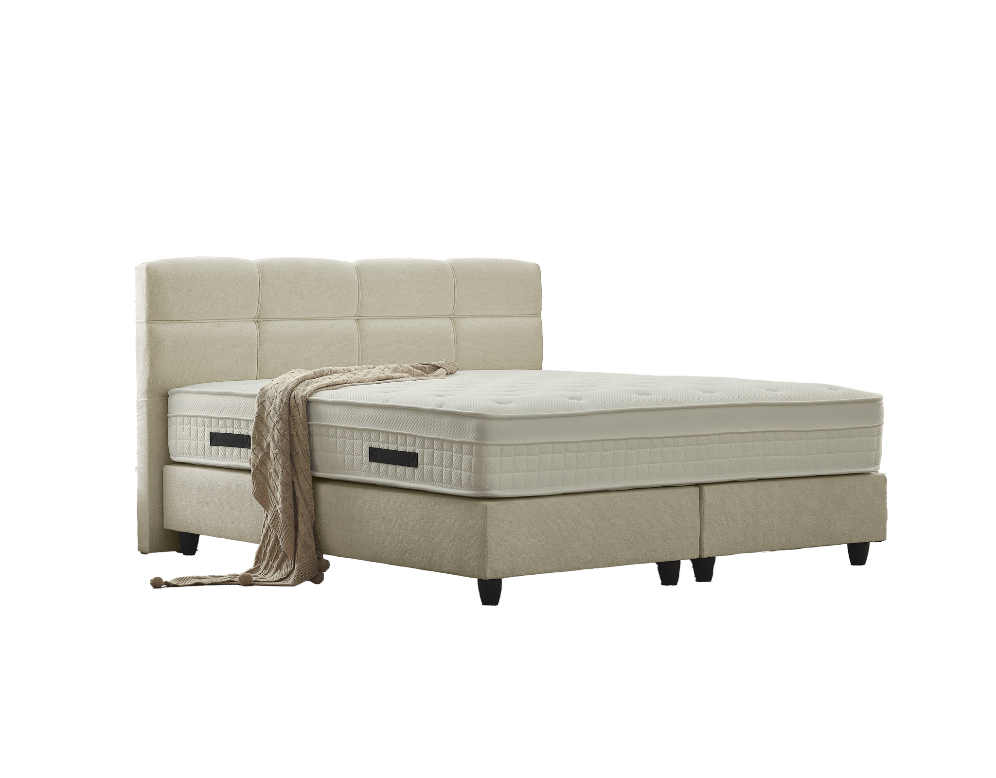 Boxspring Vinnal Beige 140x200 - Afbeelding 9
