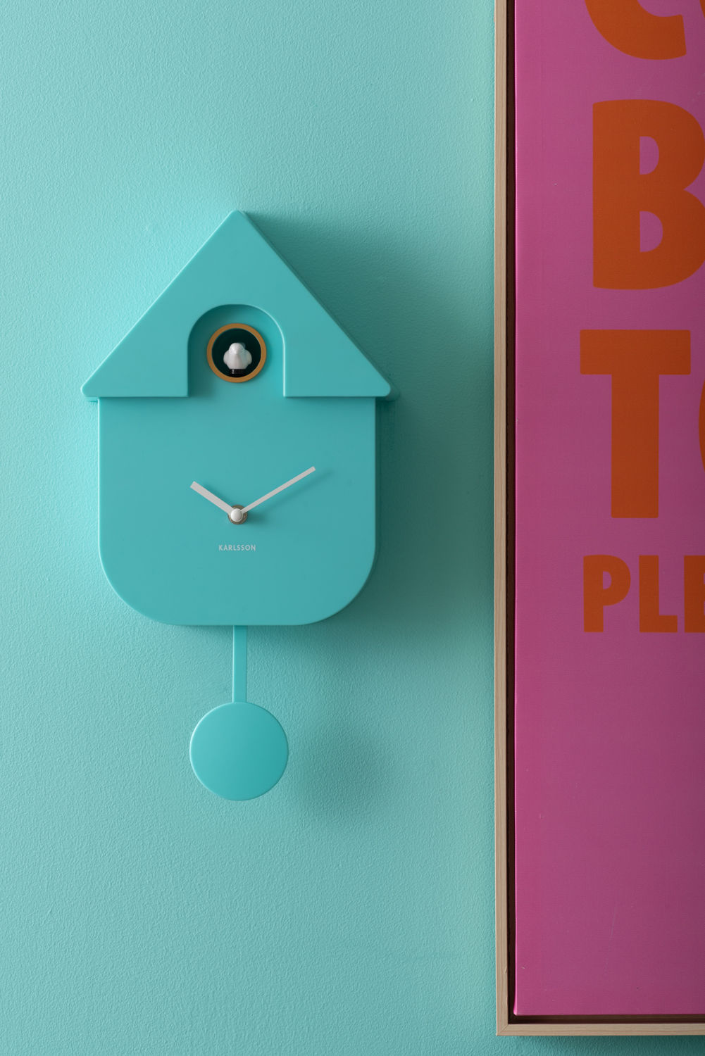 Wandklok Veenar Turquoise - Afbeelding 5