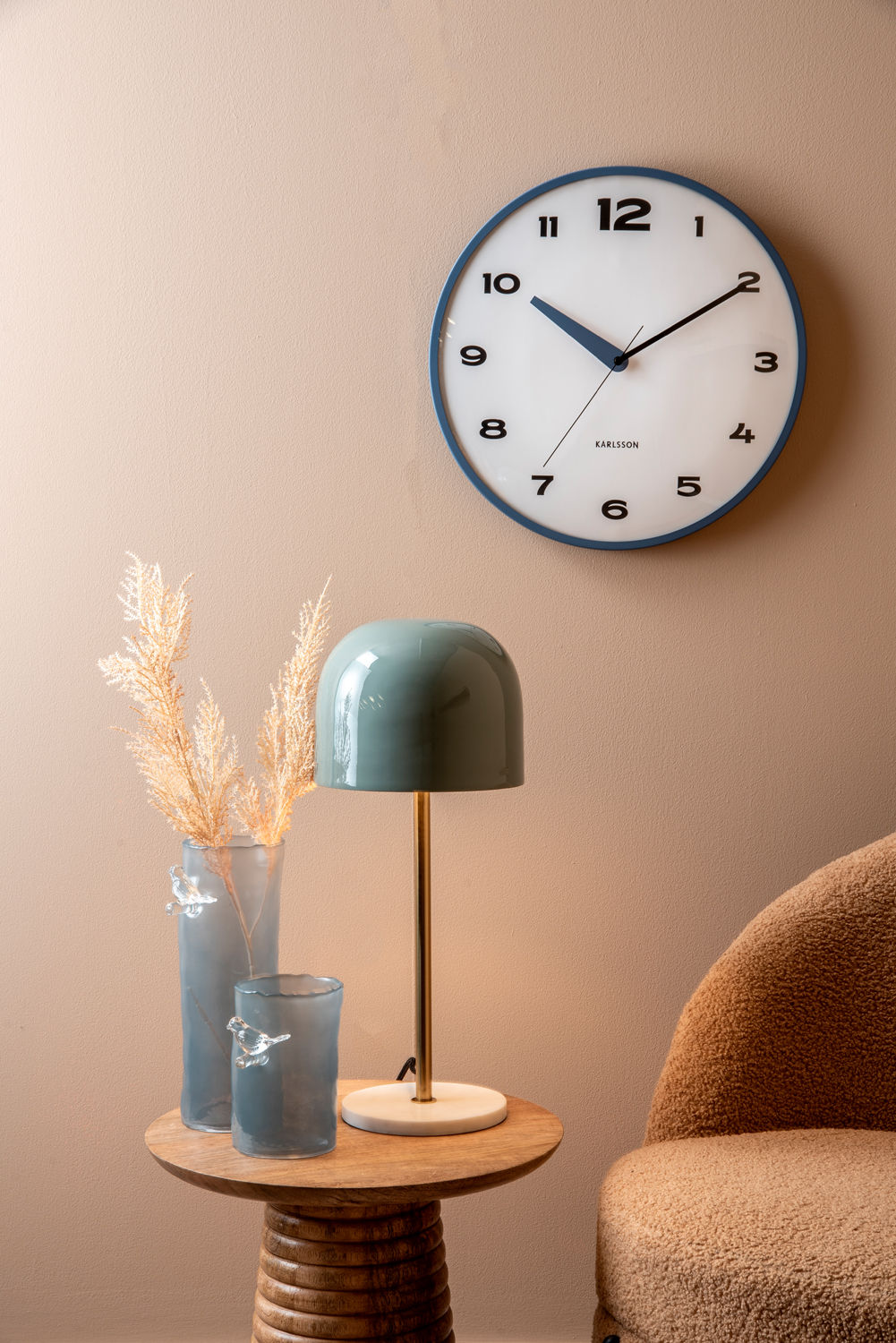 Wandklok Trenora Blauw - Afbeelding 5