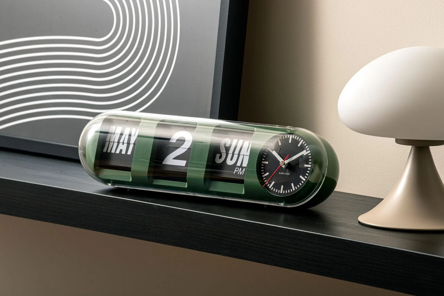 Wandklok Gooskek Groen - Afbeelding 5
