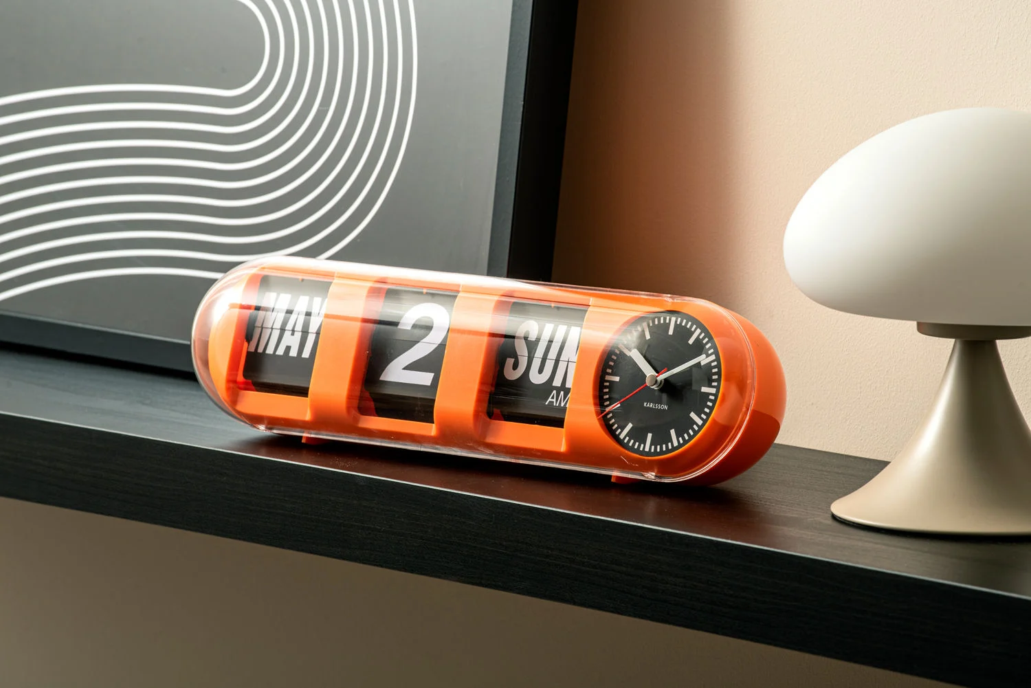 Wandklok Priedos Oranje - Afbeelding 5