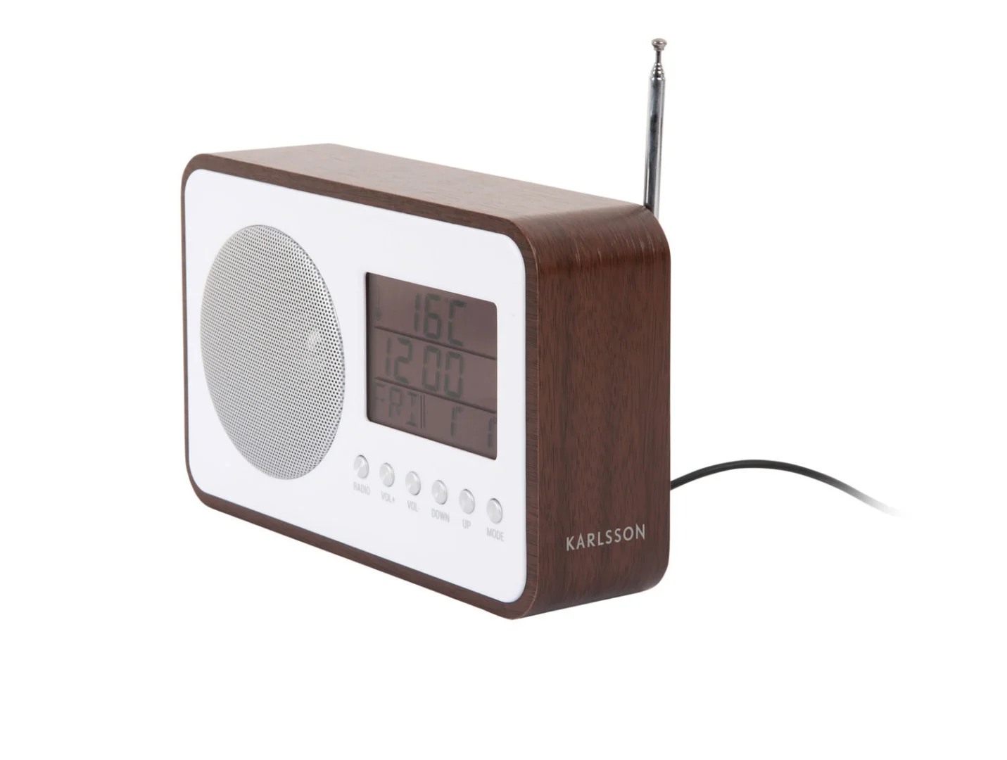Wekker Fausello Hout - Afbeelding 3