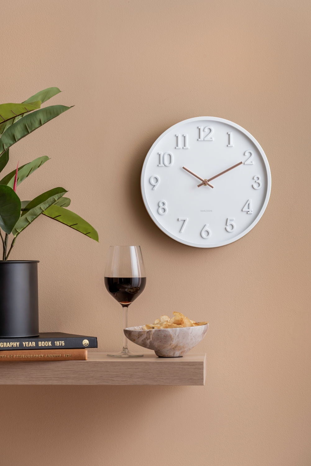 Wandklok Breessis Wit - Afbeelding 5