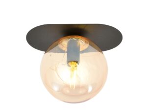 Plafondlamp Jeerone Zwart Ø14 cm
