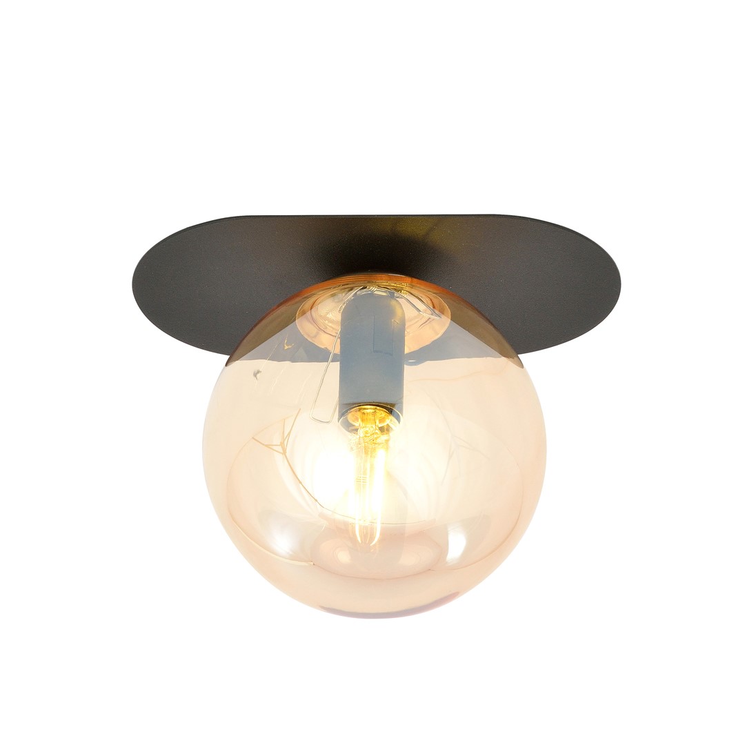 Plafondlamp Jeerone Zwart Ø14 cm