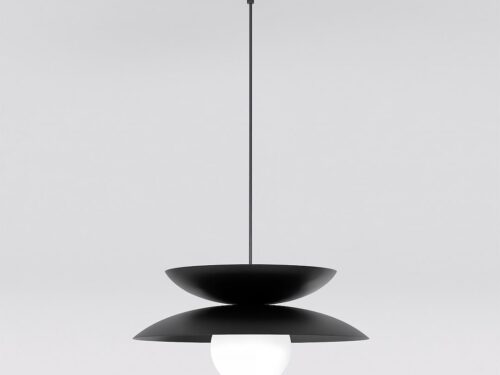 Hanglamp Lieskan Zwart Ø10 cm met verstelbare hoogte, zwart staal en witte glazen kap