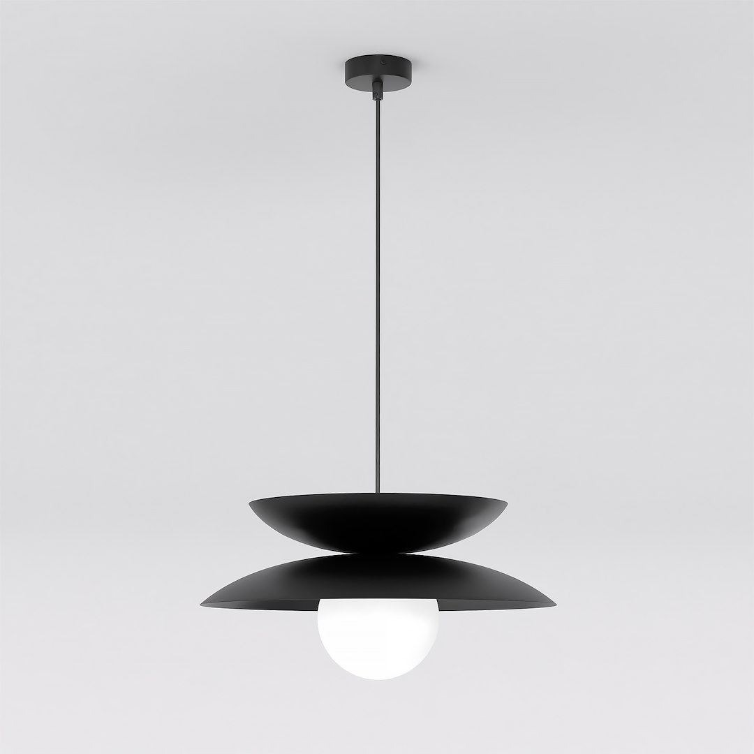 Hanglamp Lieskan Zwart Ø10 cm