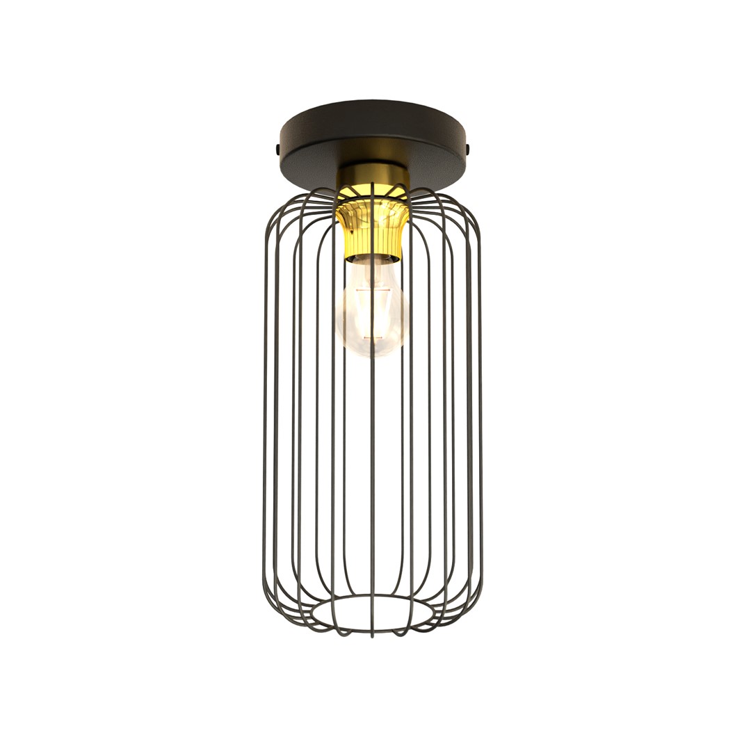 Plafondlamp Greilek Zwart Ø16 cm
