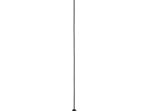 Hanglamp Baummik zwart Ø8 cm met strakke conische kap en verstelbare ophanging, minimalistisch design
