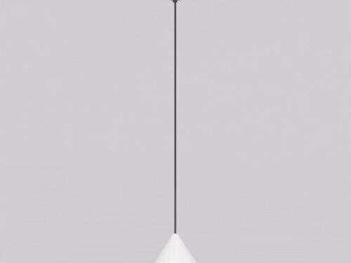 Hanglamp Klaussena zwart Ø10 cm met wit glas en verstelbare hoogte, strak modern design