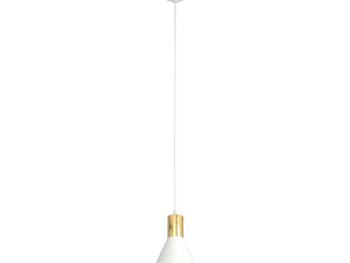 Hanglamp Jaunnak wit Ø16 cm met verstelbare hoogte en minimalistisch design, subtiel boven tafel of in de keuken