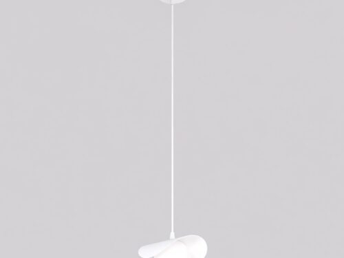Hanglamp Traurmea Wit Ø10 cm met verstelbare pendel en moderne witte gepoedercoate stalen kap