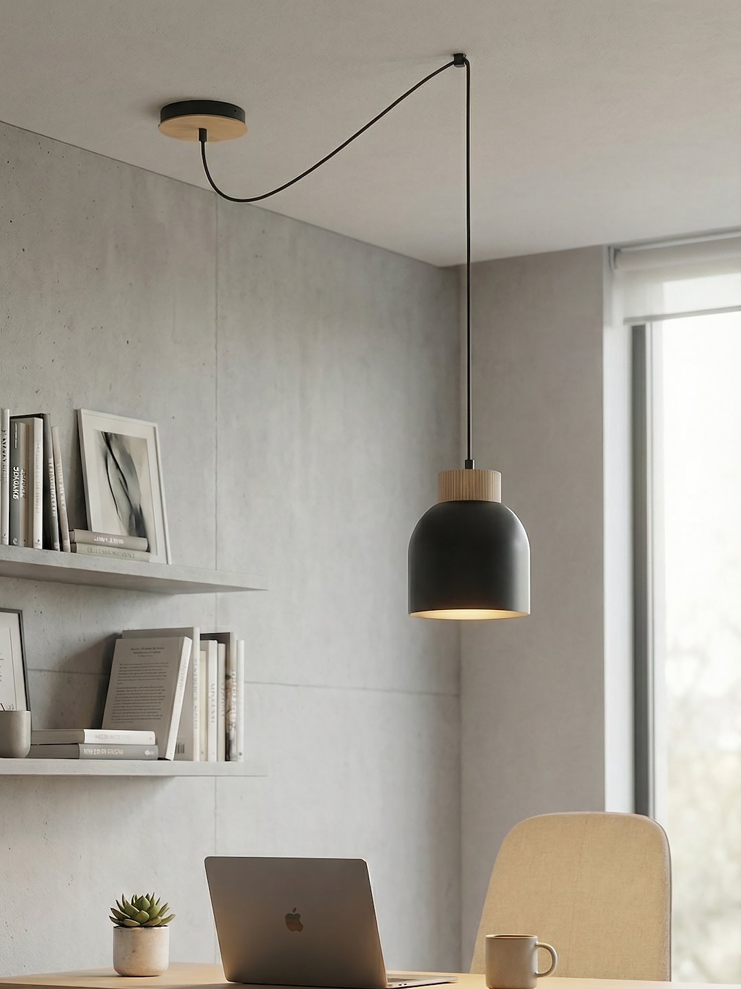 Hanglamp Gekia Zwart - Afbeelding 2